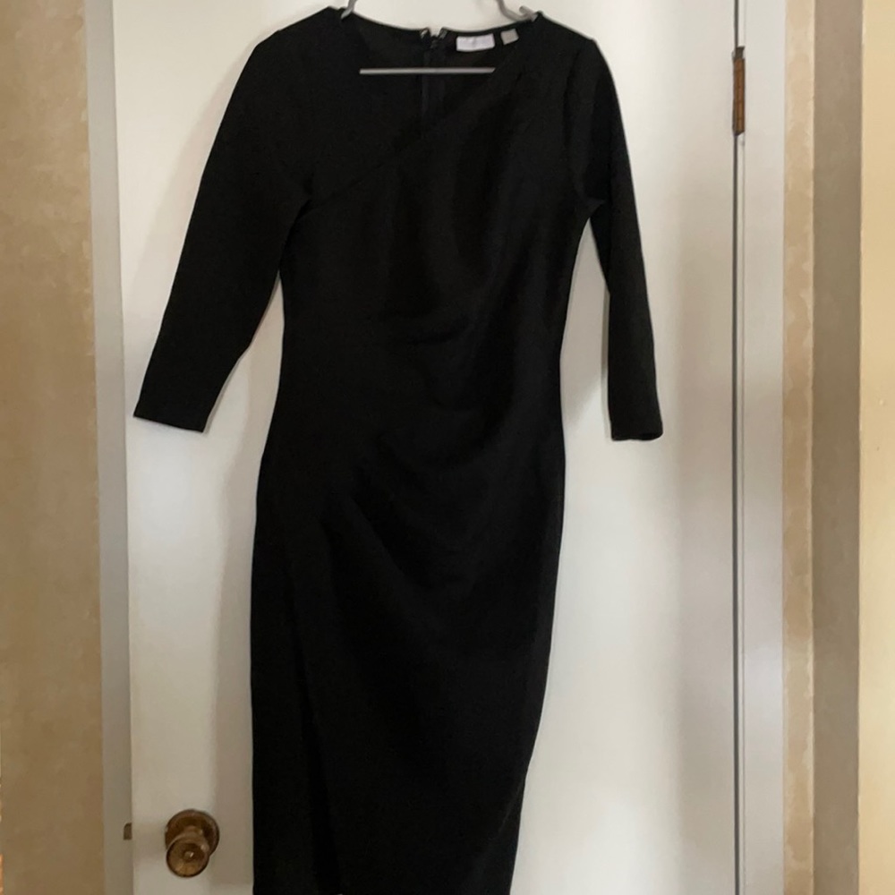 Black long sleeve sophisticated dress